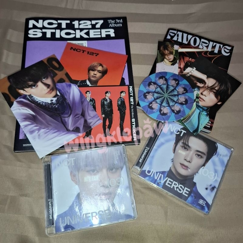 ALBUM FAVORITE STICKER JEWEL CASE JUNGWOO JAEHYUN NCT 127 (DISKON)