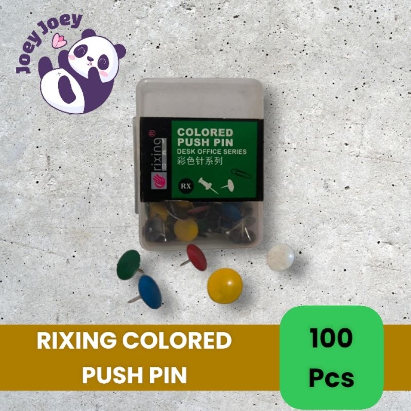 

RIXING Colored PUSH PIN 100pcs | Paku Payung 100pcs
