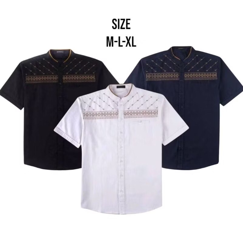 Baju koko bordir JASUKE Baju koko bordir pria - Baju koko pendek Terlaris