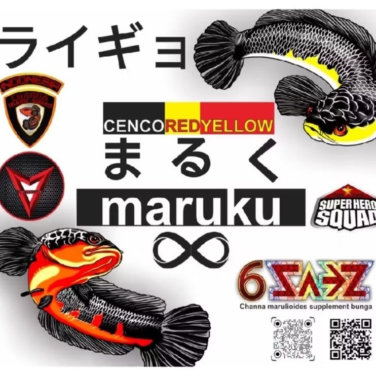 Maruku Pakan dan Suplemen Ikan Channa Maru Kelas Premium Superhero Squad Channa Maru