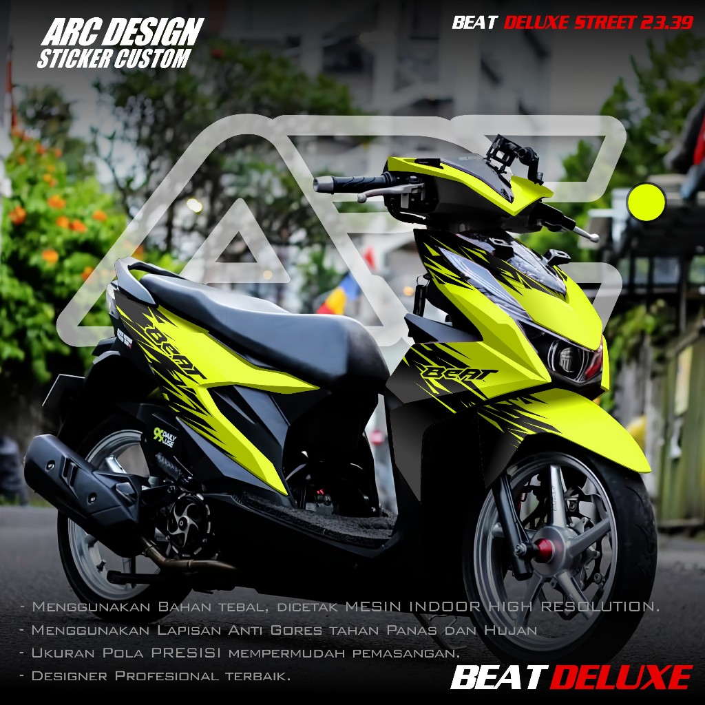(PROMO COD) TERBARU Decal Sticker Honda Beat DELUXE STREET CBS 2020 2021 2022 2023 Full body - Stike