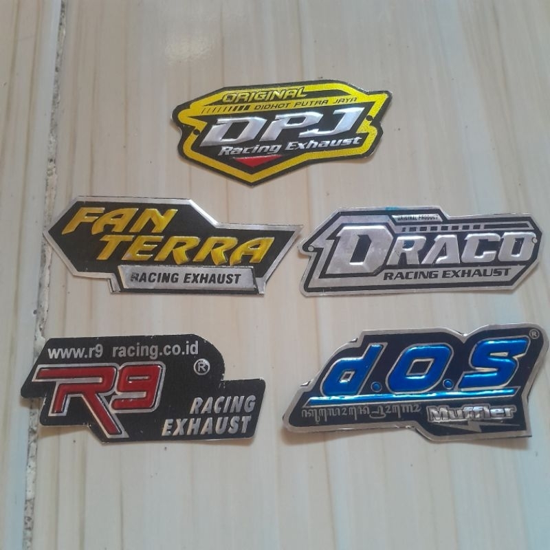 Racing Exhaust Original DPJ Fan Terra Draco R9 dos Muffler emblem motor