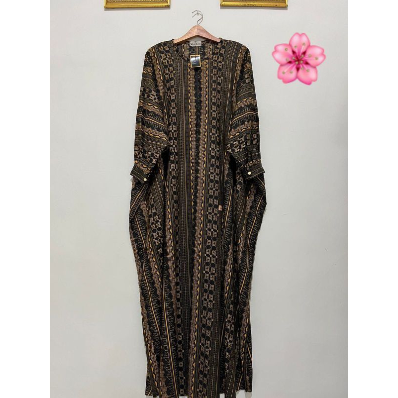 ABAYA KAFTAN HIKMAT BAHAN ALUS LEMBUT