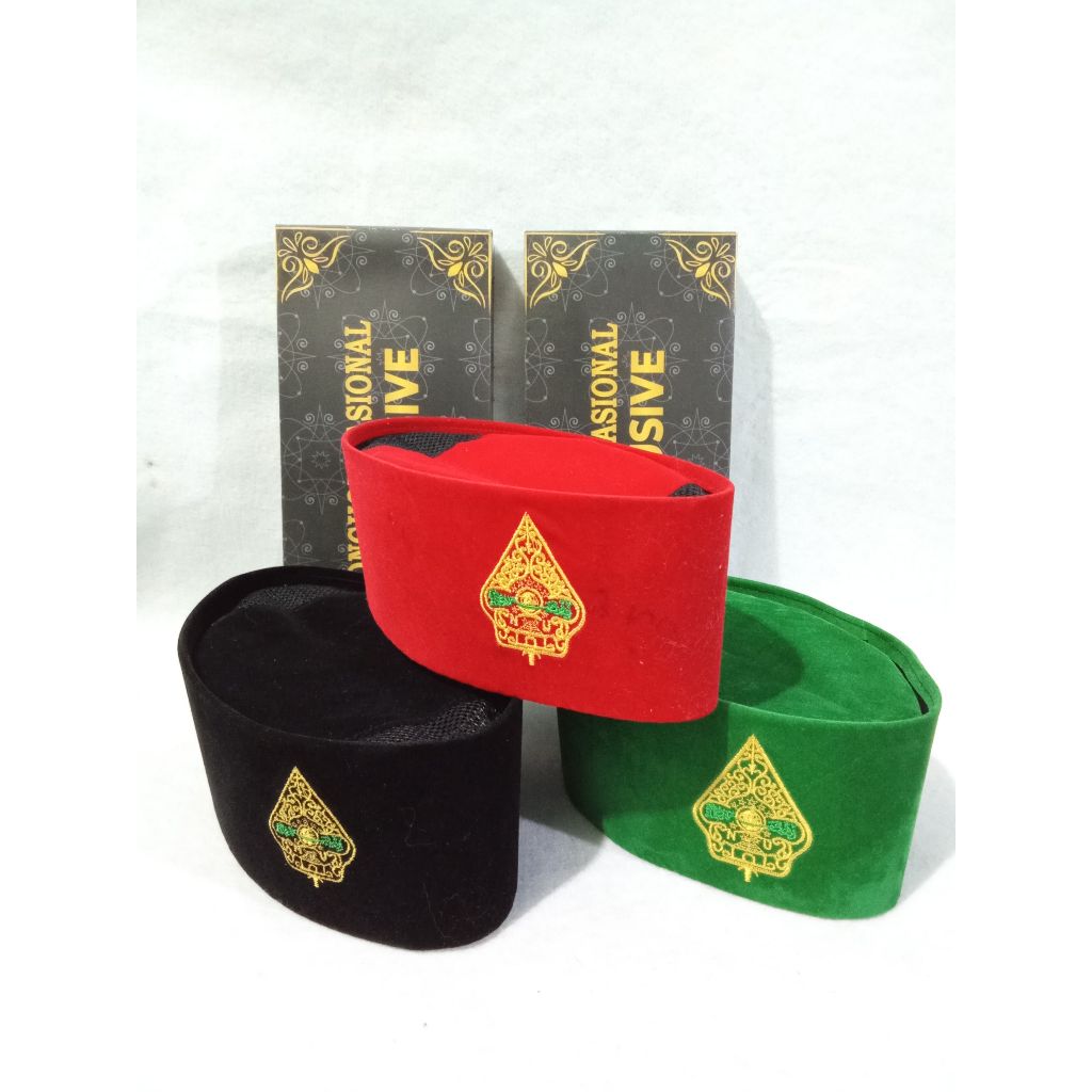 SONGKOK KOPIAH PECI BORDIR LOGO GUNUNGAN WAYANG NU