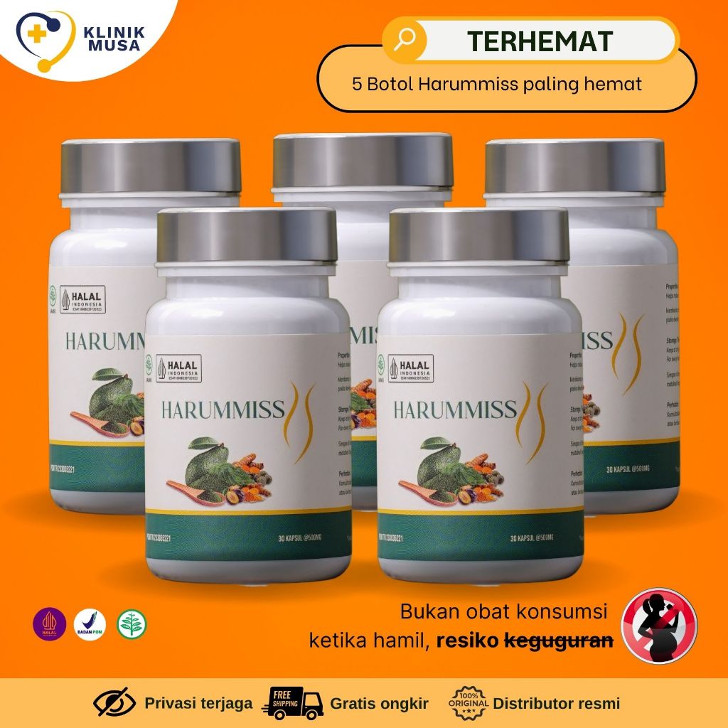 5 Paket Harummiss Obat Telat Dateng Bulan Telat Menstruasi 500mg