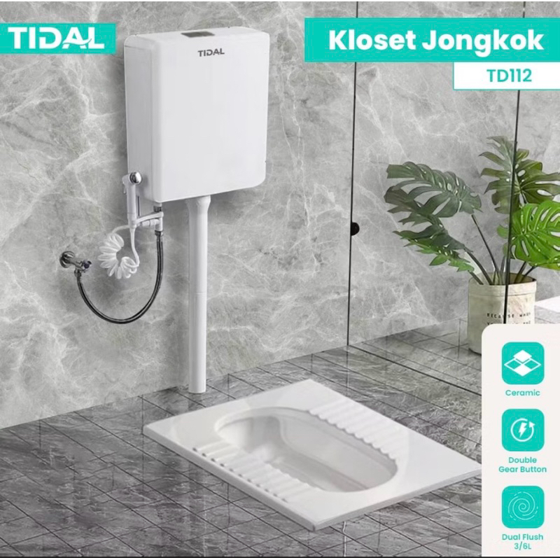 Closet Jongkok Flush Tidal TD112