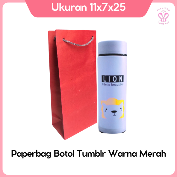 

PAPER BAG BOTOL WARNA MERAH UKURAN 11X7X25 PAPERBAG BOTOL KAKTUS TUMBLR/ TAS SOVENIR PERNIKAHAN/ GIFT BAG/ PAPERBAG MERAH POLOS