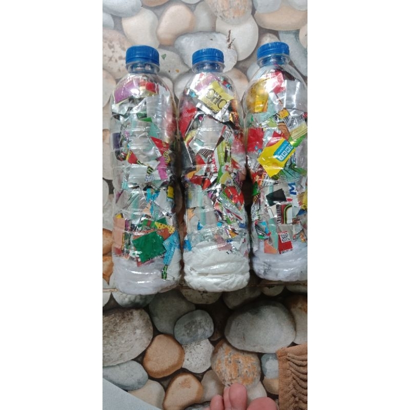 Ecobrick 600 ml botol ecobrick #ecobrick