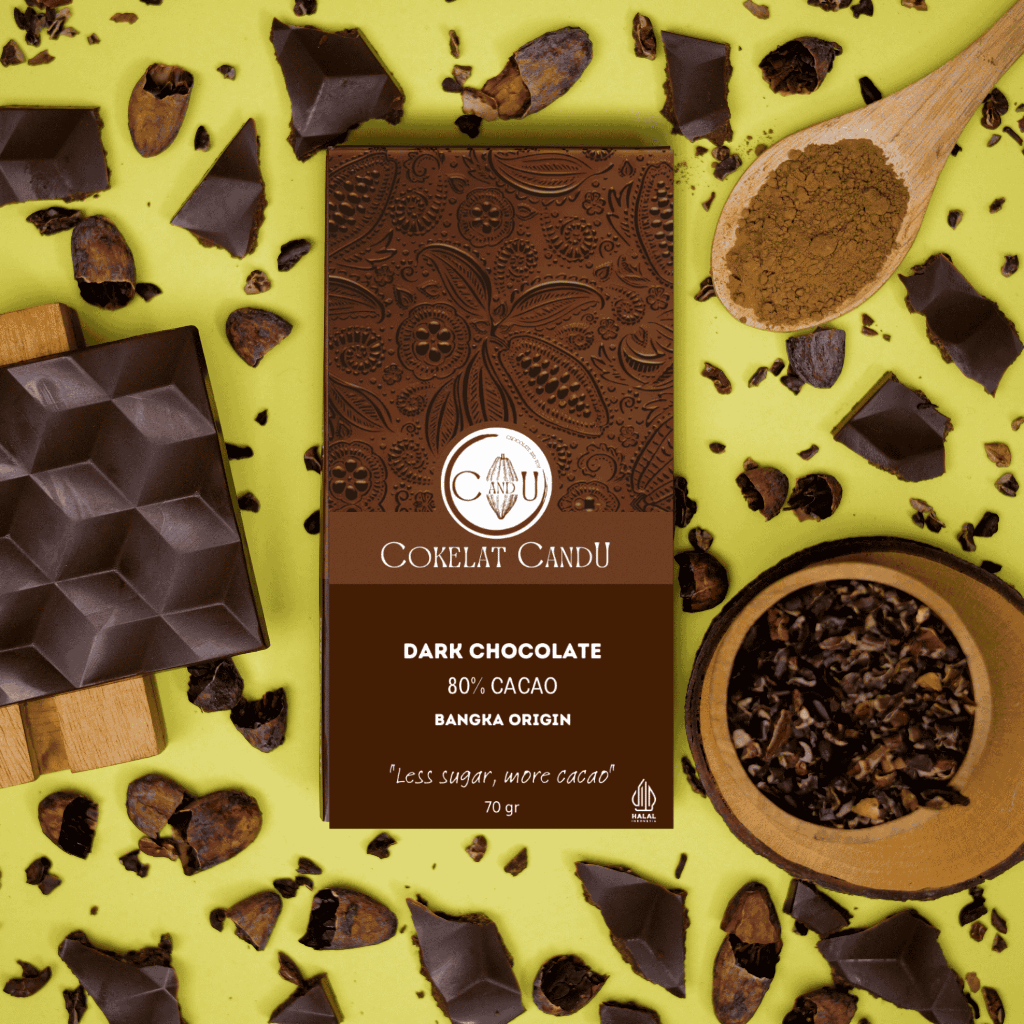 

Dark Chocolate/Cokelat Hitam Cokelat 80% Single Origin Bangka