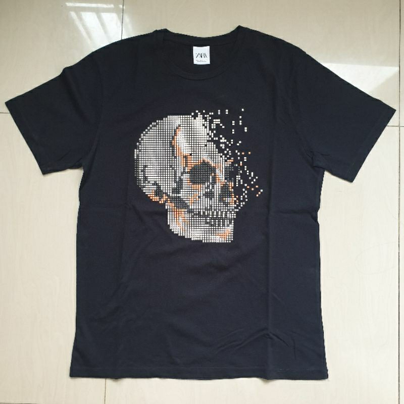 Kaos Zara Man Skull