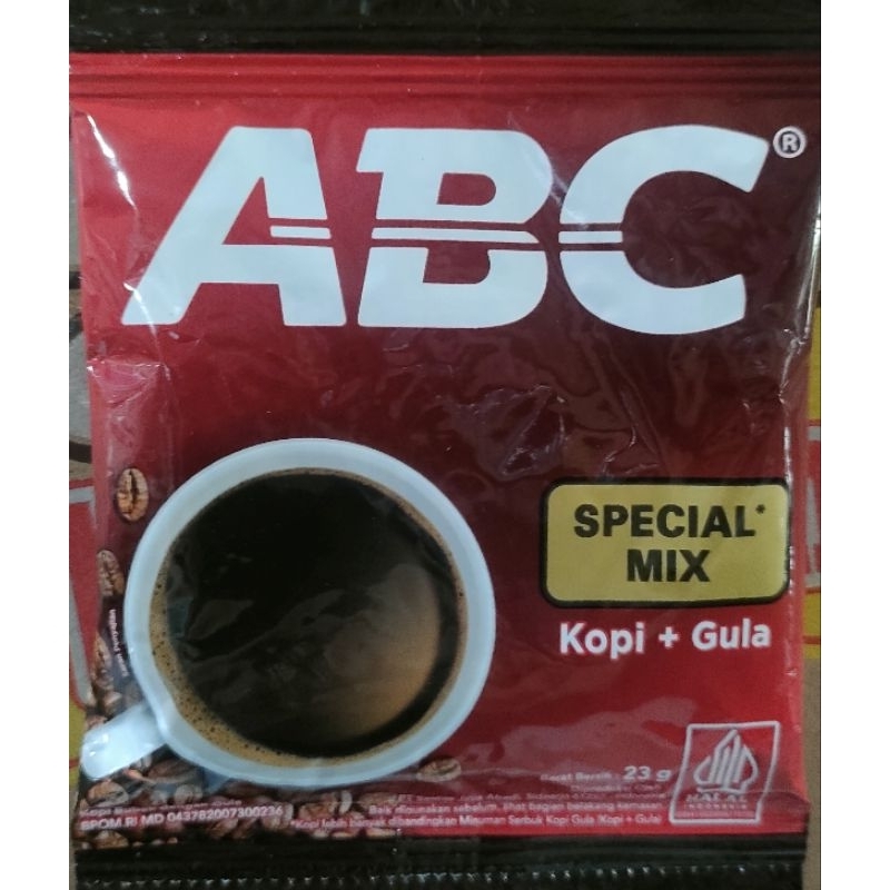 

ABC special mix kopi + gula (1 renteng isi 10 pcs) ED 6 Jan 26