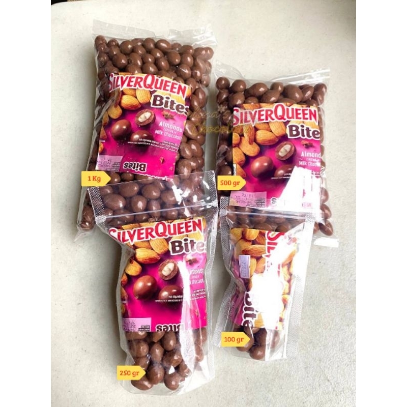 

Silverqueen bites SQ bites ALMOND coklat kiloan + packing baca deskripsi