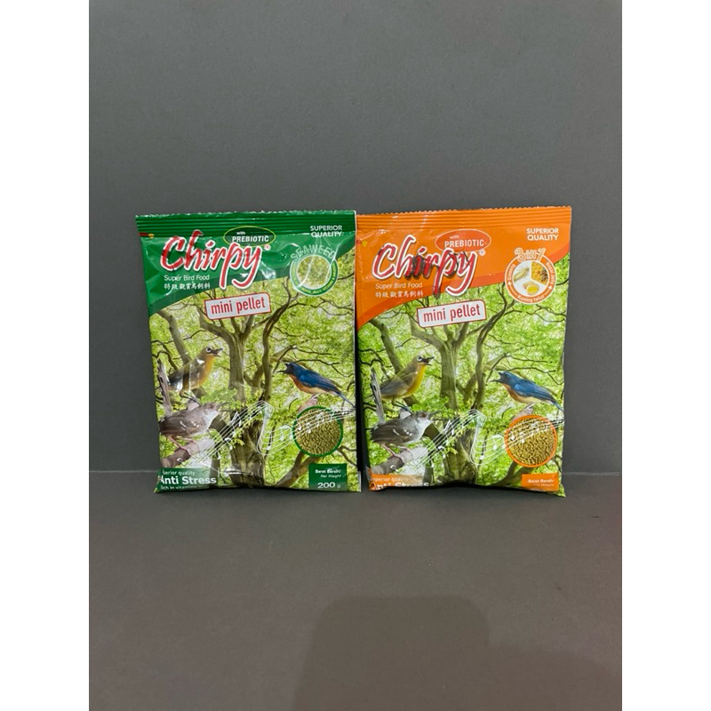 makanan burung chirpy 200gram pakan burung chirpy