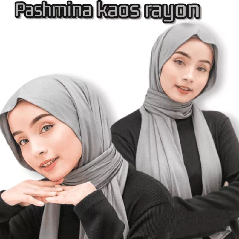 Pashmina Rayon Oval Shawl Pashmina Instan Oval Pashmina meleyot