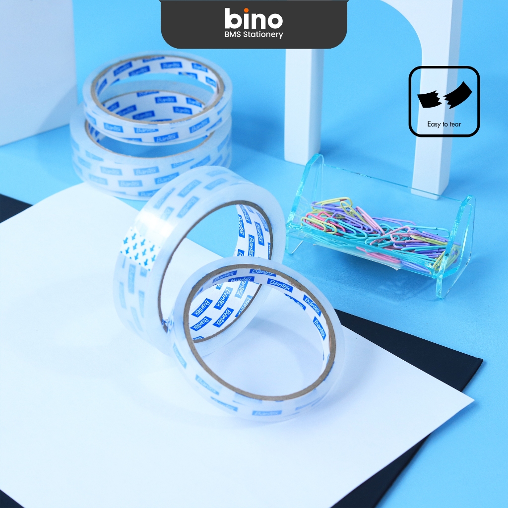 

[BMS Bekasi] Bantex Selotip Mudah Dirobek / Isolasi Bening 1/2 Inch Ukuran 12mm/24mm BH250X