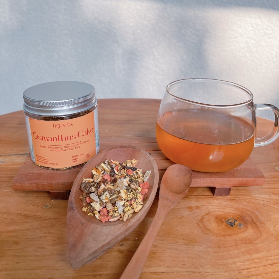 

Osmanthus Cake Tea / Black Tea Blend / Tigress sachet dan tea bags