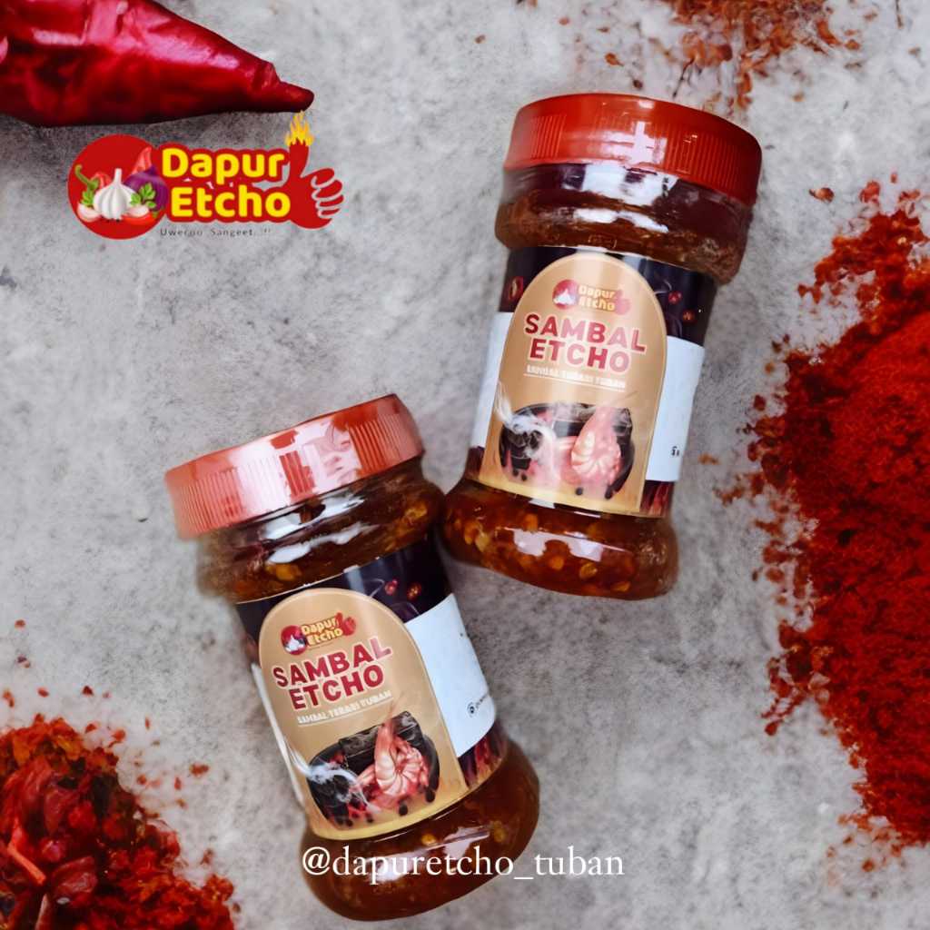 

SAMBAL TERASI KHAS TUBAN dari DAPUR ETCHO Kemasan 170 Gr