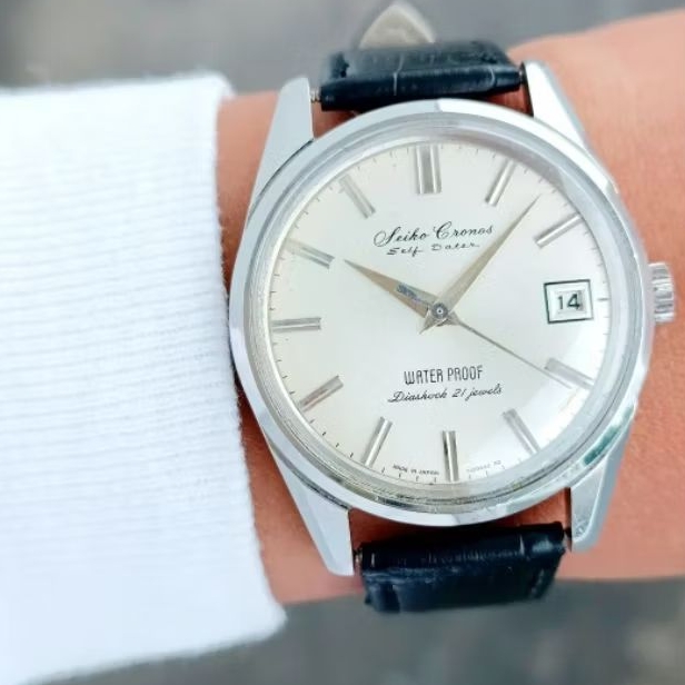 Jam Tangan Seiko Cronos Self Dater Vintage Classic