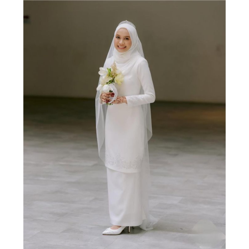 sepasang baju akad baju akad baju akad nikah baju akad syar'i baju akad Malaysia baju akad nikah put