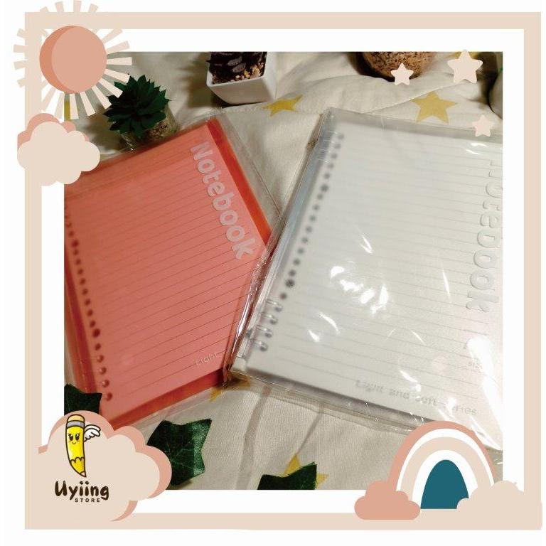 

Binder pastel notebook series A5 pastel binder transparan