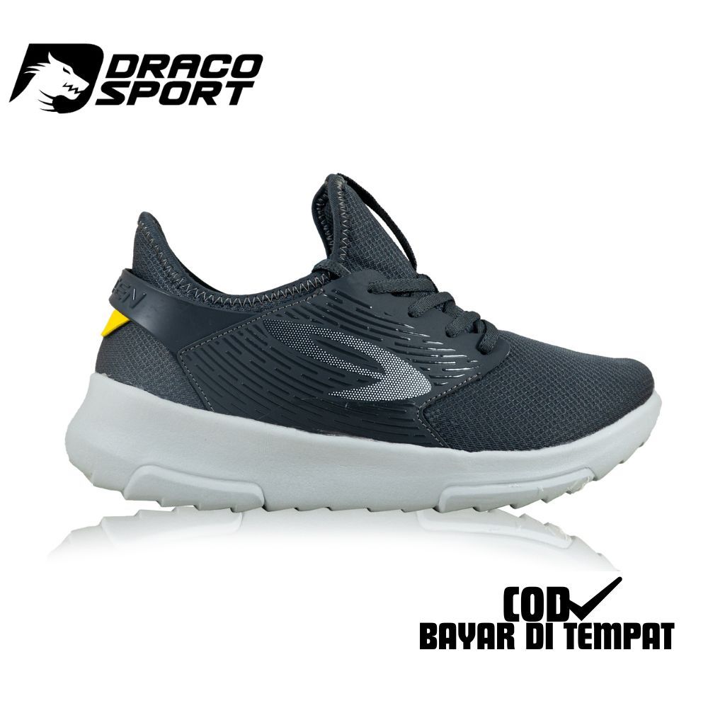 910 Nineten ORIGINAL KIVA Sepatu Training - Abu/Kuning