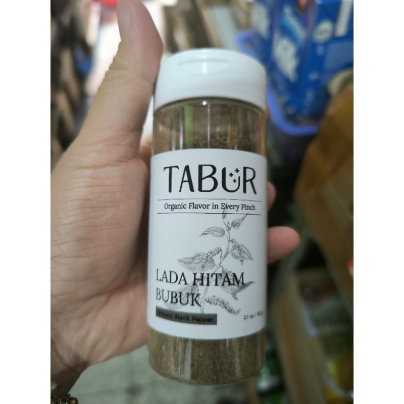 

TABUR Lada Hitam Bubuk Organic Flavor 60 Gram