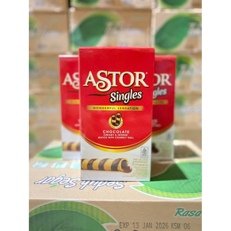 

Astor Singles Box [1 box isi 12pcs] wonderfull sensation chocolate creamy and intense