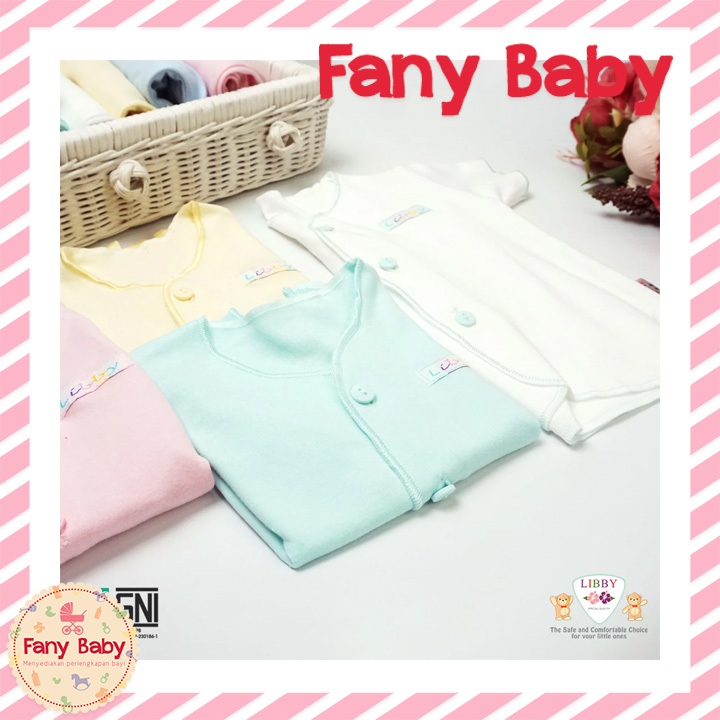 LIBBY SETELAN KANCING DEPAN POLOS WARNA