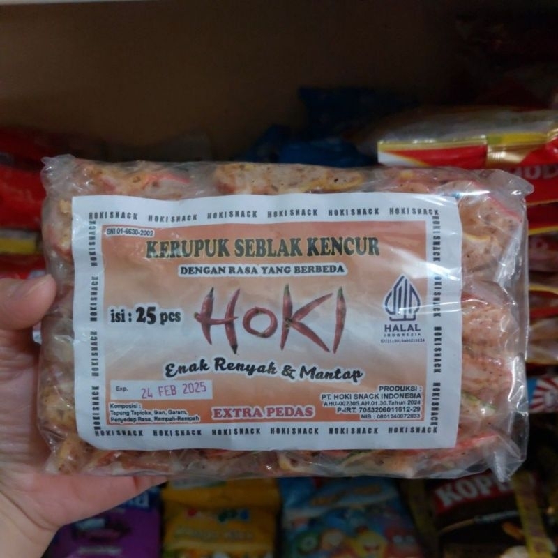 

Kerupuk Seblak Kencur 1 pack isi 25 pcs