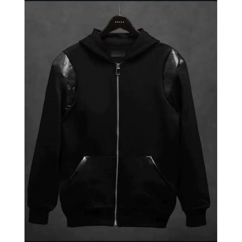 Rucas Zip Hoodie Leather Paisley XXL