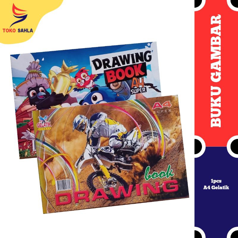 

Buku gambar A4 gelatik / Drawing book A4 / murah putih berkualitas