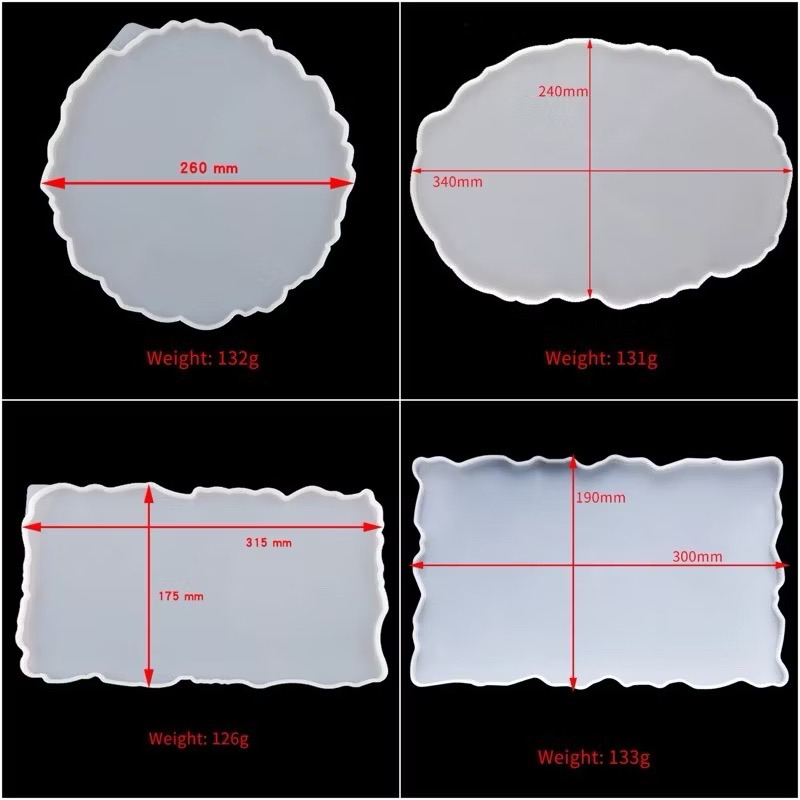 silicone mold resin cetakan resin silikon tray nampan