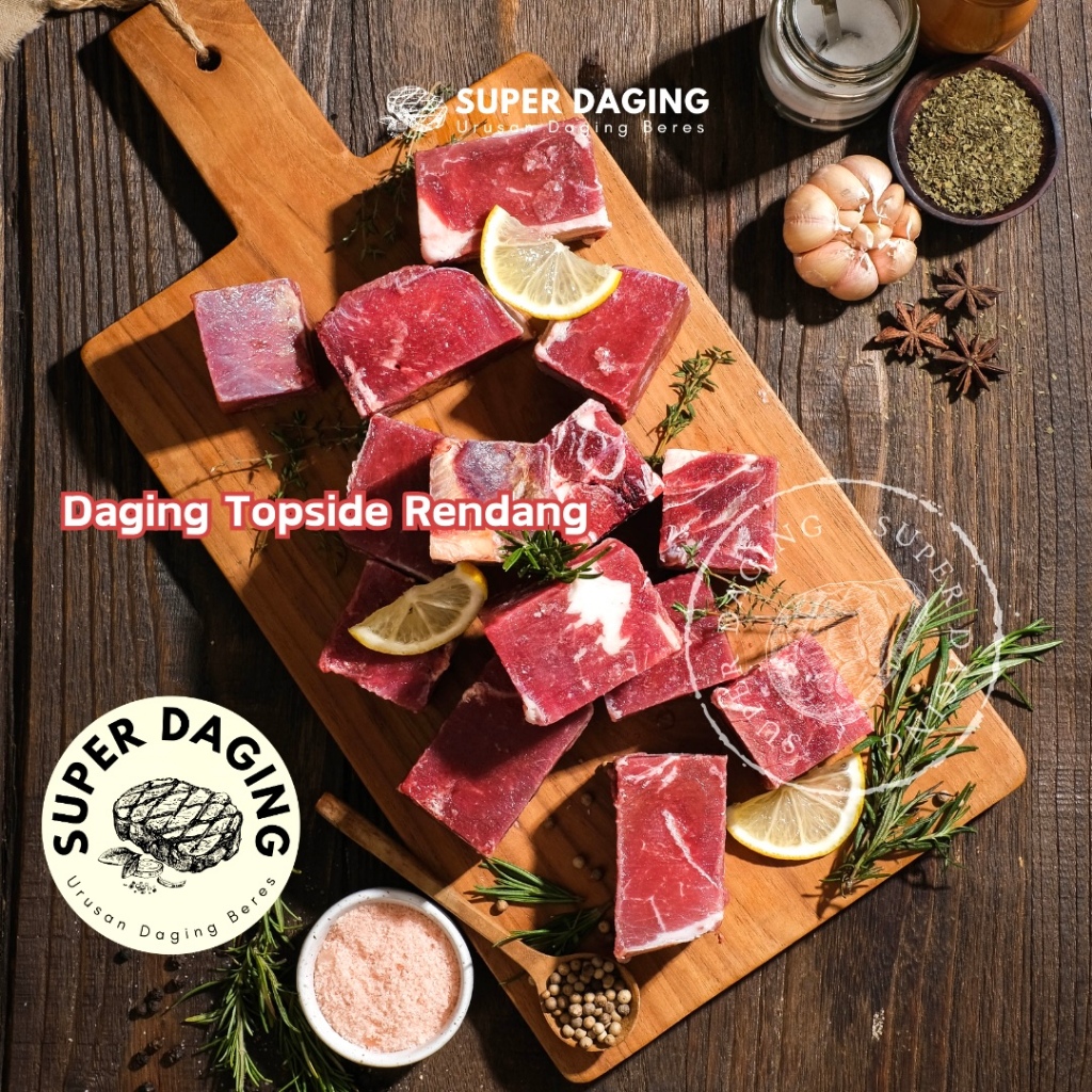 

Daging Sapi Rendang Impor / Beef Topside 500g - Super Daging Bandar Lampung