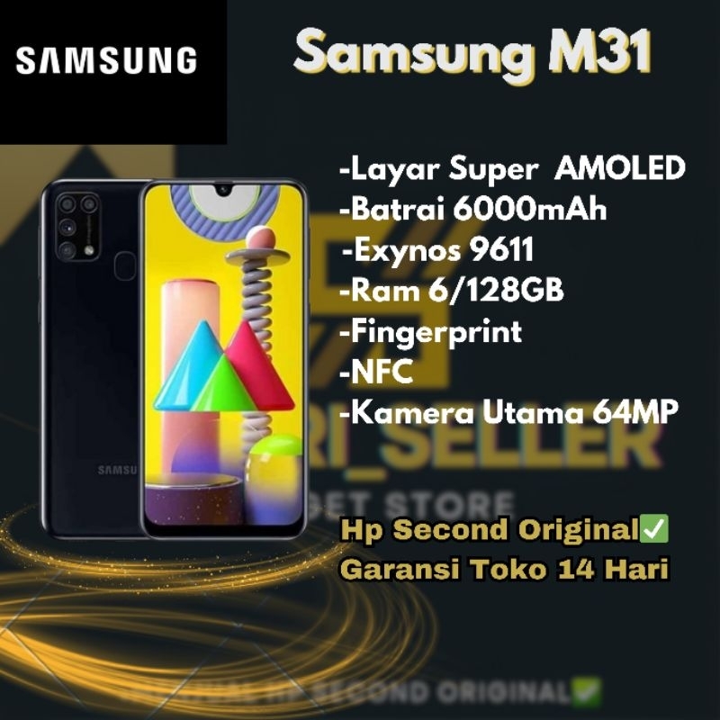 Samsung M31 6/128gb Second Ori