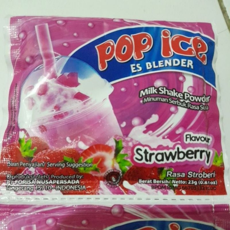 

pop ice strawberry