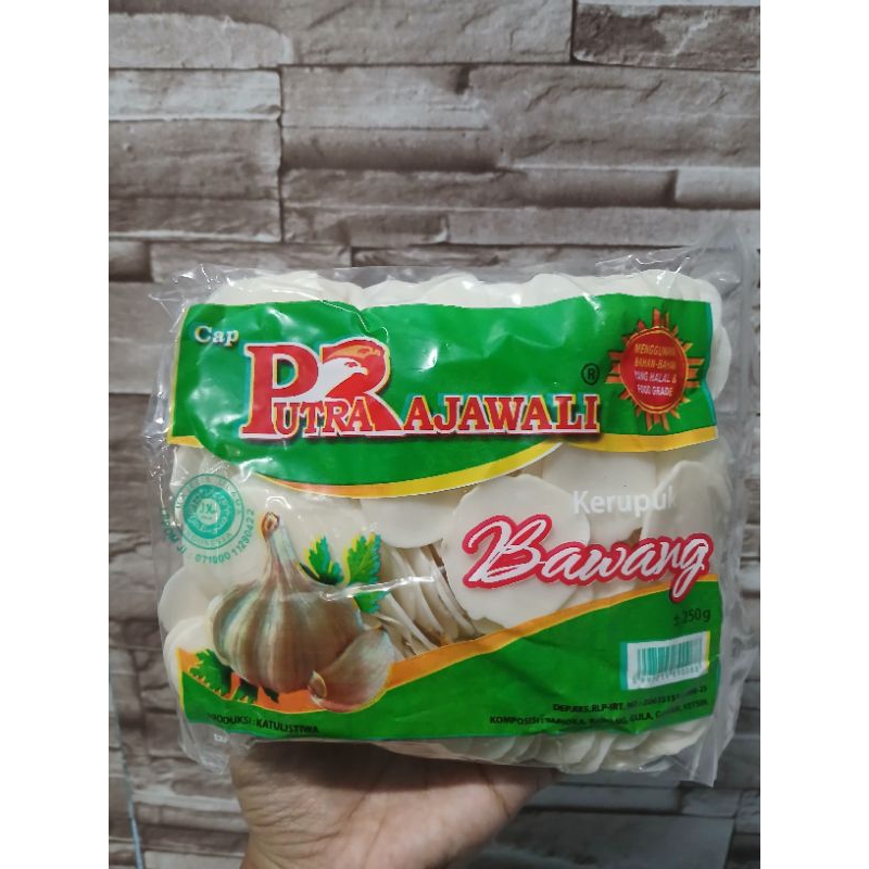 

Kerupuk Bawang / Krupuk Seblak Putra Rajawali 250 gram Banyak Varian