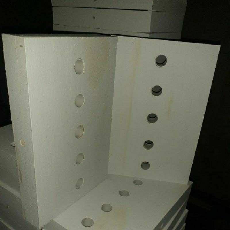 1 pasang kayu tatakan standing lamp model lurus
