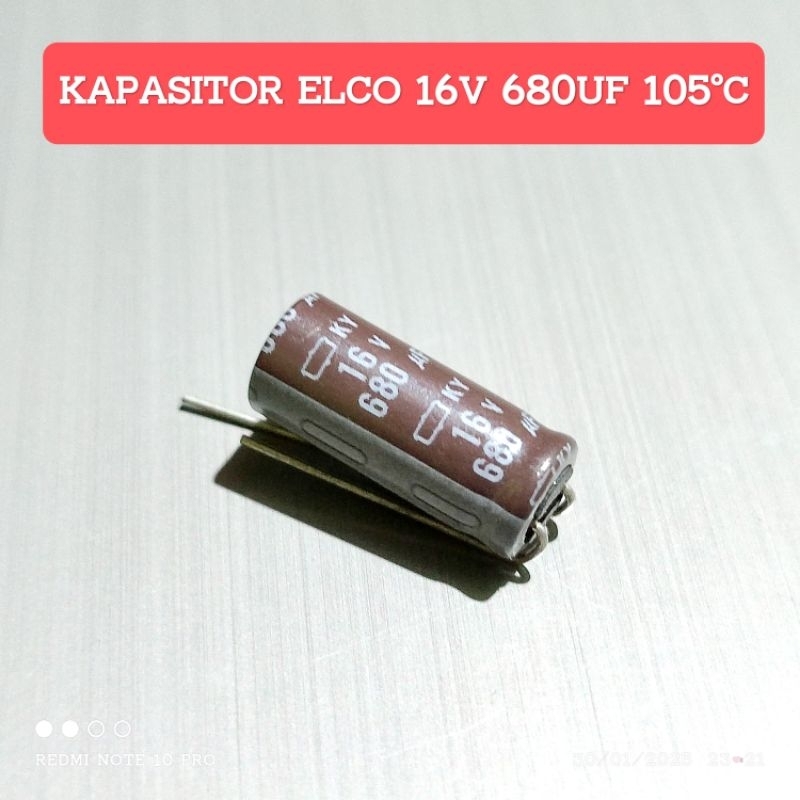 KAPASITOR ELCO 16V 680UF