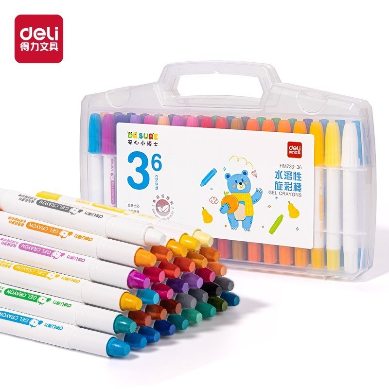 

Gel Crayon Deli 36 Warna/Krayon Deli HM 723-36