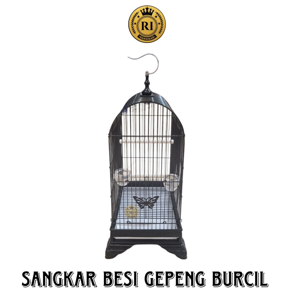 Sangkar Besi Gepeng Burung Kecil