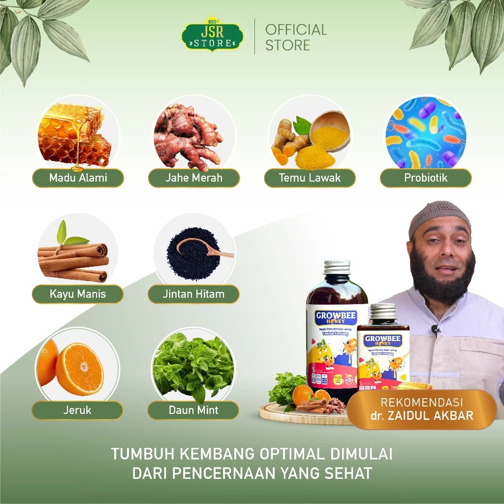 

Growbee Honey - Madu Pencernaan Untuk Tumbuh Kembang Anak