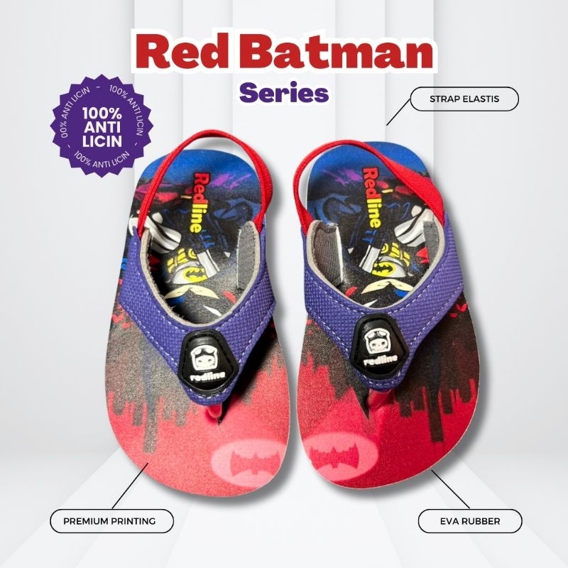 sandal japit anak laki laki redline REDBATMAN sandal anak 1,2,3,4 tahun