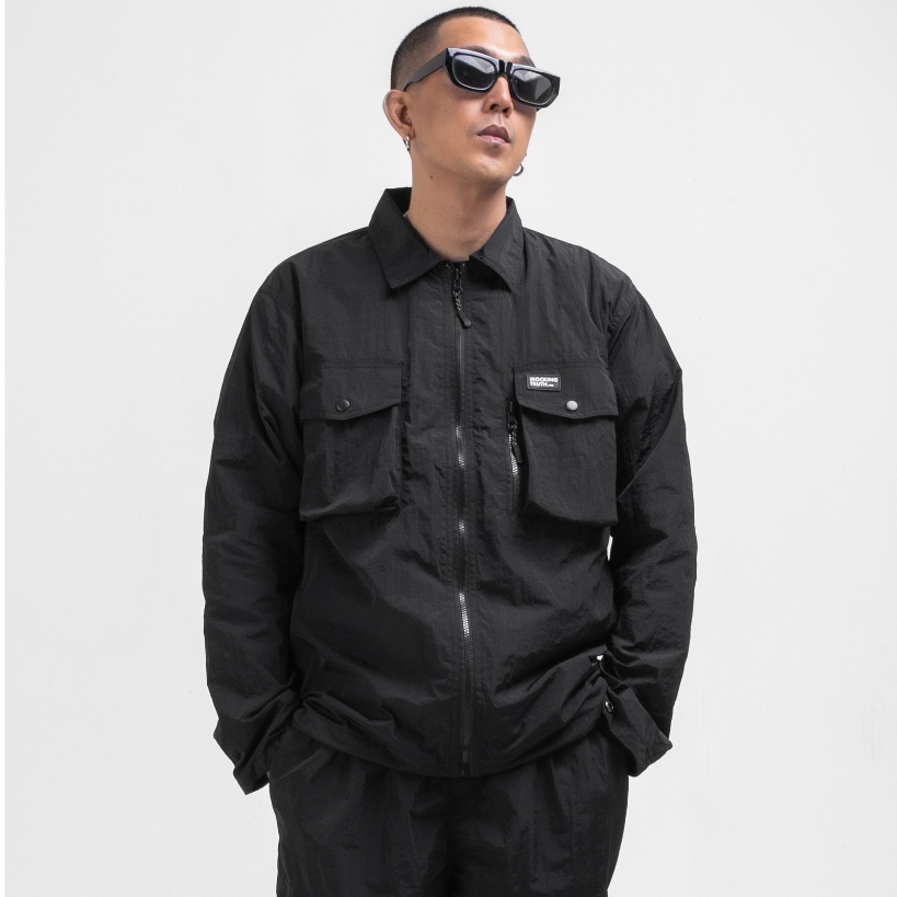 Mocking Truth - Flux Black Overshirt Jacket Trucker