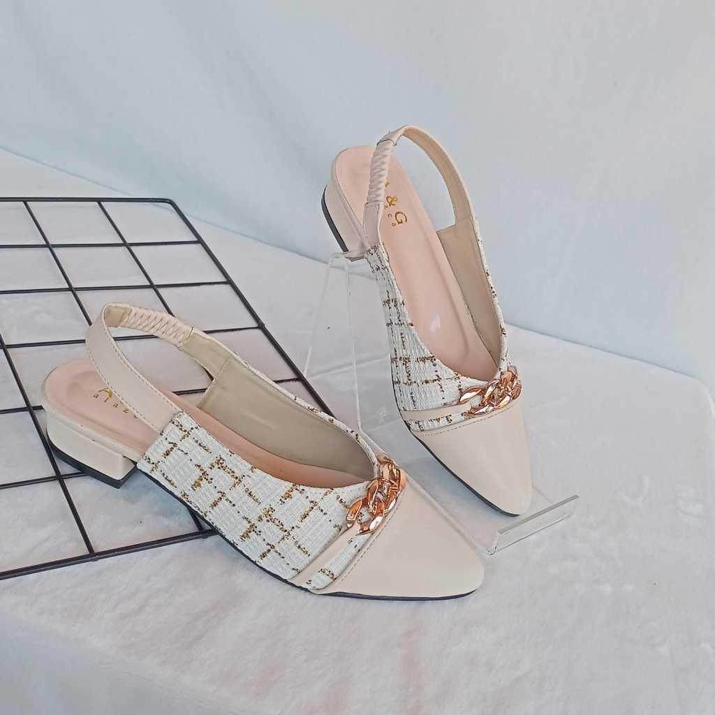 Sepatu Hak Wanita Sepatu Mules Heels Wanita Hak 3cm