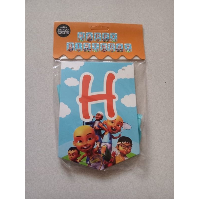 Bammer Happy Birthday Motif Kartun Upin Ipin