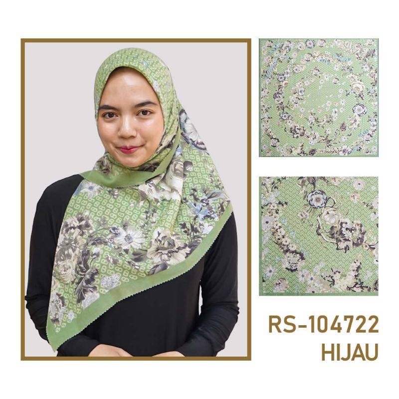 Hijau RS-104722 Sabil hijab Bunga