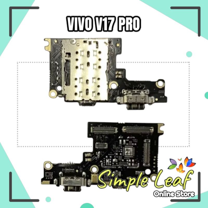 FLEXIBLE FLEXIBEL KONEKTOR CHARGER CON PAPAN CAS MIC HF SIM VIVO V17 PRO
