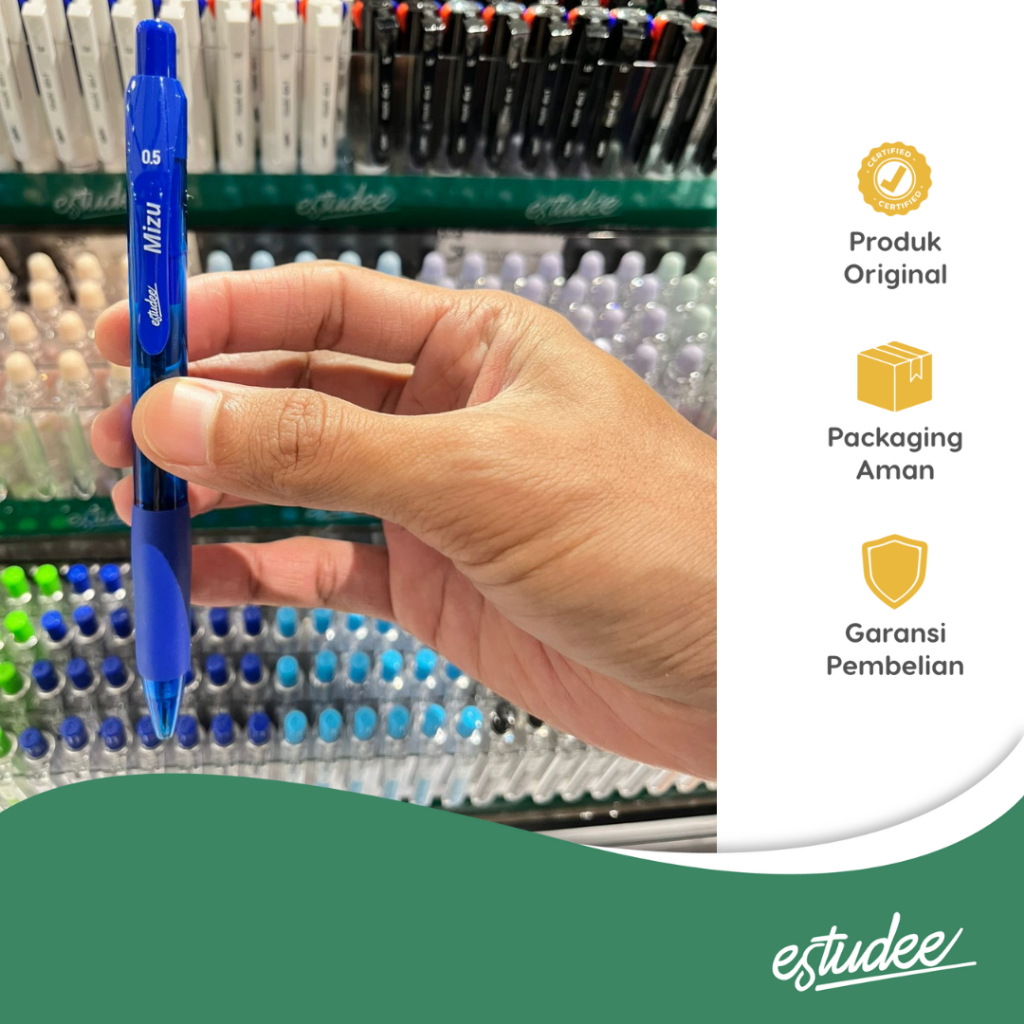 

ESTUDEE MIZU RETRACTABLE PENLV 0.5 BLUE/6 ELV554 PULPEN