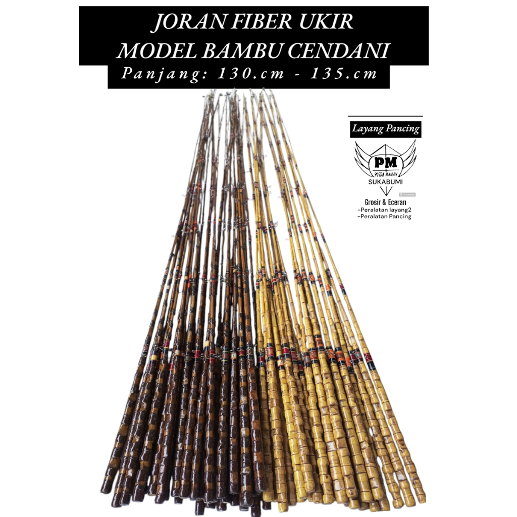 JORAN REPLIKA BAMBU CENDANI BAHAN FIBER 125 135CM