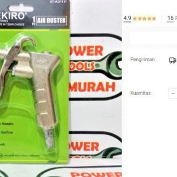 

Air Duster Gun TEKIRO AT-AD1111 Semprot Angin Debu Blow Gun Semprotan